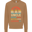 Uncle Man Myth Legend Funny Fathers Day Mens Sweatshirt Jumper Caramel Latte