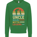 Uncle Man Myth Legend Funny Fathers Day Mens Sweatshirt Jumper Irish Green