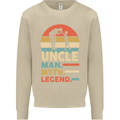 Uncle Man Myth Legend Funny Fathers Day Mens Sweatshirt Jumper Sand