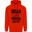 Uncle & Nephew Best Friends Uncle's Day Childrens Kids Hoodie Bright Red
