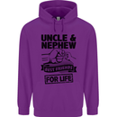 Uncle & Nephew Best Friends Uncle's Day Childrens Kids Hoodie Purple