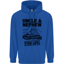 Uncle & Nephew Best Friends Uncle's Day Childrens Kids Hoodie Royal Blue