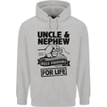 Uncle & Nephew Best Friends Uncle's Day Childrens Kids Hoodie Sports Grey