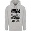 Uncle & Nephew Best Friends Uncle's Day Childrens Kids Hoodie Sports Grey