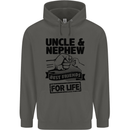 Uncle & Nephew Best Friends Uncle's Day Childrens Kids Hoodie Storm Grey