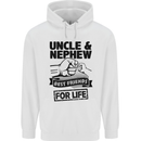 Uncle & Nephew Best Friends Uncle's Day Childrens Kids Hoodie White
