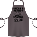 Uncle & Nephew Best Friends Uncle's Day Cotton Apron 100% Organic Dark Grey
