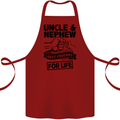 Uncle & Nephew Best Friends Uncle's Day Cotton Apron 100% Organic Maroon