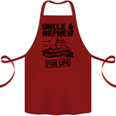 Uncle & Nephew Best Friends Uncle's Day Cotton Apron 100% Organic Maroon