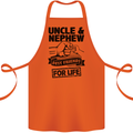 Uncle & Nephew Best Friends Uncle's Day Cotton Apron 100% Organic Orange