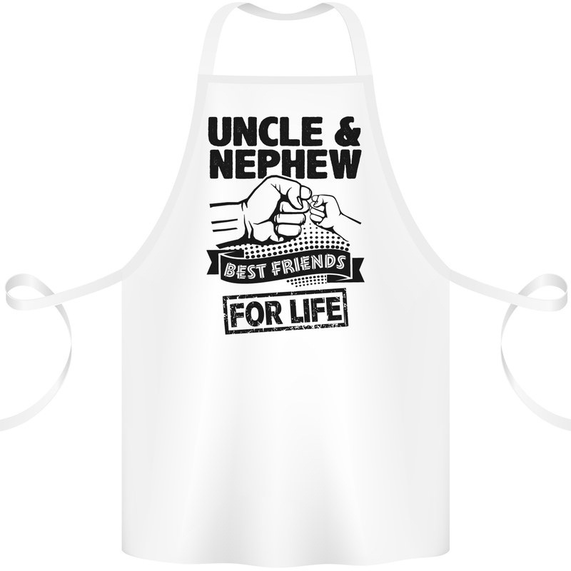 Uncle & Nephew Best Friends Uncle's Day Cotton Apron 100% Organic White