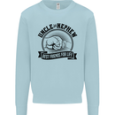 Uncle & Nephew Best Friends Uncle's Day Kids Sweatshirt Jumper Light Blue