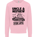 Uncle & Nephew Best Friends Uncle's Day Kids Sweatshirt Jumper Light Pink