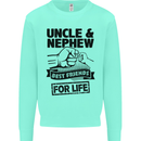 Uncle & Nephew Best Friends Uncle's Day Kids Sweatshirt Jumper Peppermint