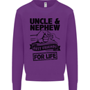 Uncle & Nephew Best Friends Uncle's Day Kids Sweatshirt Jumper Purple