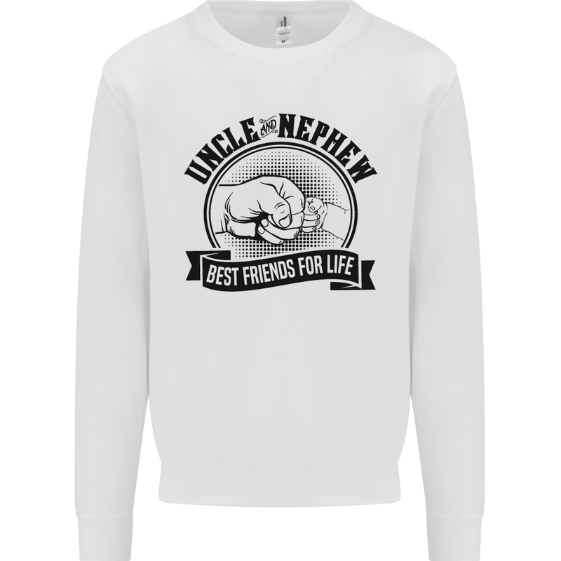 Uncle & Nephew Best Friends Uncle's Day Kids Sweatshirt Jumper White