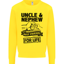 Uncle & Nephew Best Friends Uncle's Day Kids Sweatshirt Jumper Yellow