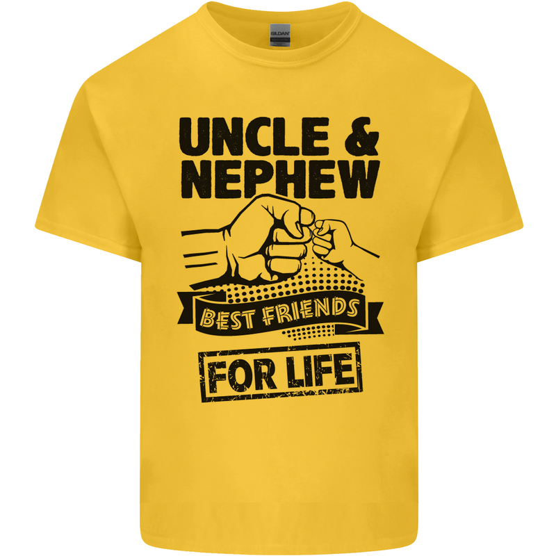 Uncle & Nephew Best Friends Uncle's Day Kids T-Shirt Childrens Yellow