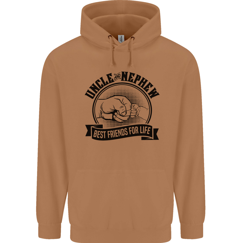 Uncle & Nephew Best Friends Uncle's Day Mens 80% Cotton Hoodie Caramel Latte