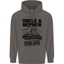 Uncle & Nephew Best Friends Uncle's Day Mens 80% Cotton Hoodie Charcoal