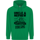 Uncle & Nephew Best Friends Uncle's Day Mens 80% Cotton Hoodie Irish Green