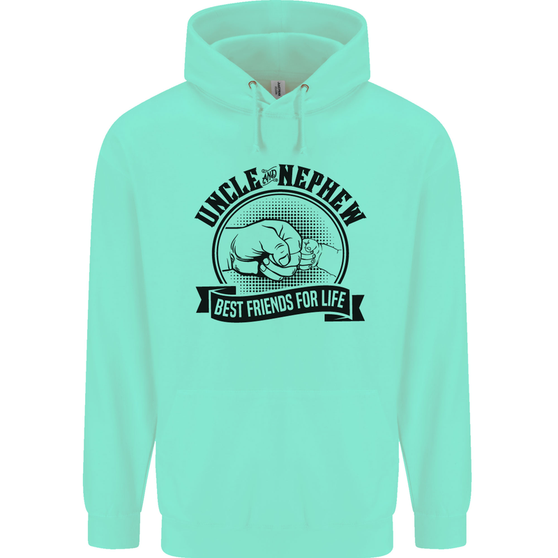 Uncle & Nephew Best Friends Uncle's Day Mens 80% Cotton Hoodie Peppermint