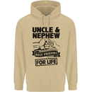 Uncle & Nephew Best Friends Uncle's Day Mens 80% Cotton Hoodie Sand