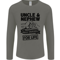 Uncle & Nephew Best Friends Uncle's Day Mens Long Sleeve T-Shirt Charcoal