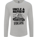 Uncle & Nephew Best Friends Uncle's Day Mens Long Sleeve T-Shirt Sports Grey