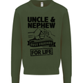 Uncle & Nephew Best Friends Uncle's Day Mens Sweatshirt Jumper Forest Green