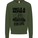 Uncle & Nephew Best Friends Uncle's Day Mens Sweatshirt Jumper Forest Green