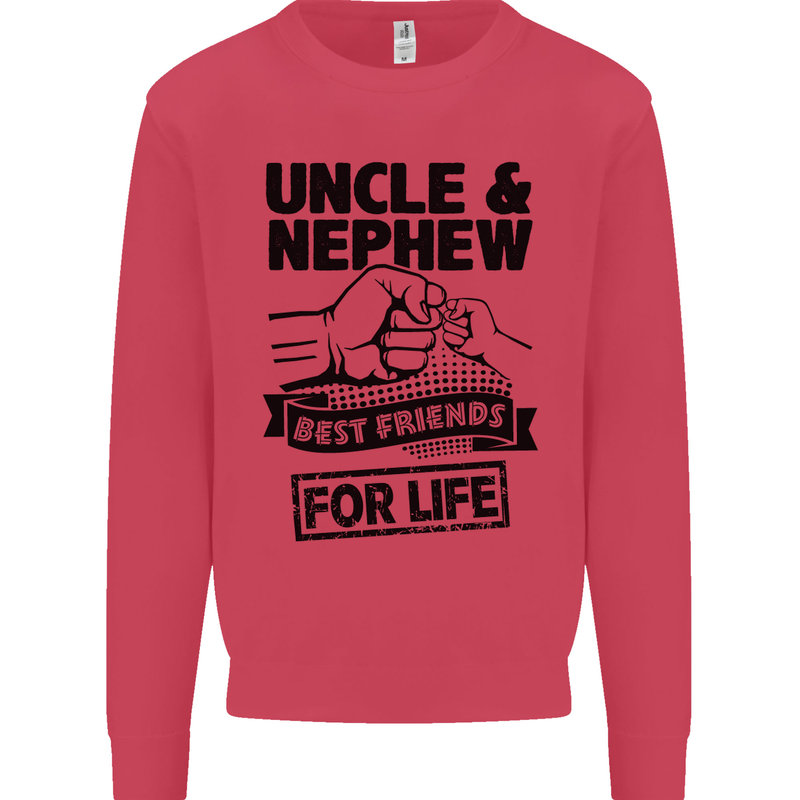 Uncle & Nephew Best Friends Uncle's Day Mens Sweatshirt Jumper Heliconia