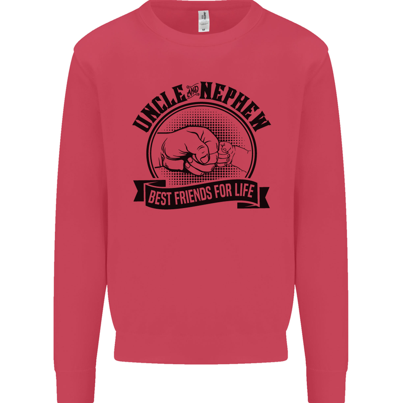 Uncle & Nephew Best Friends Uncle's Day Mens Sweatshirt Jumper Heliconia