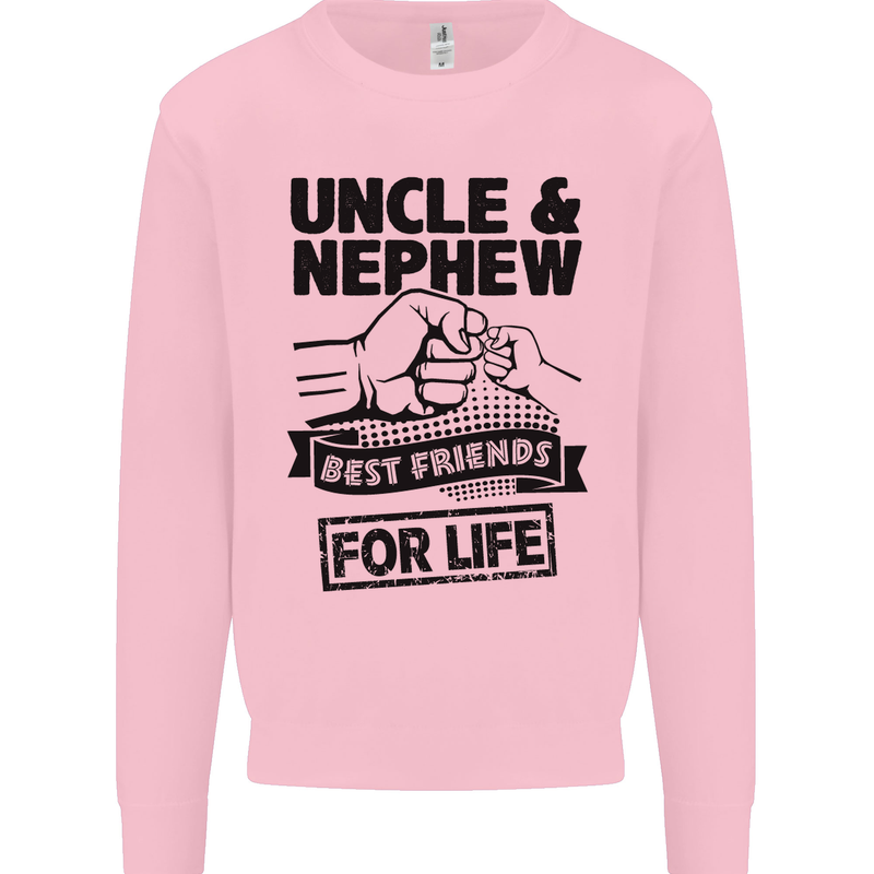 Uncle & Nephew Best Friends Uncle's Day Mens Sweatshirt Jumper Light Pink