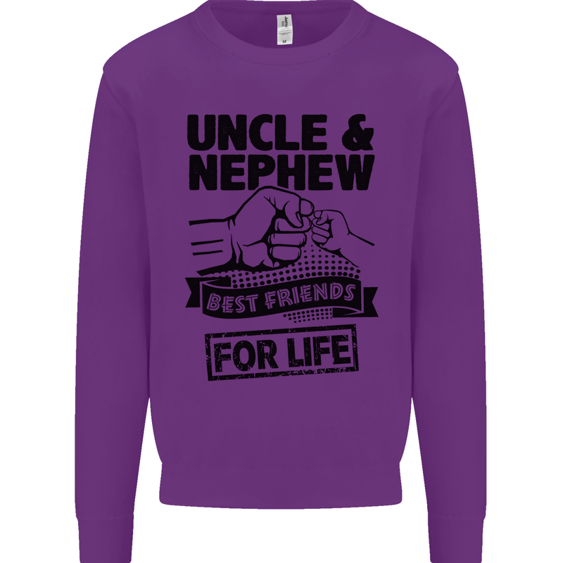 Uncle & Nephew Best Friends Uncle's Day Mens Sweatshirt Jumper Purple