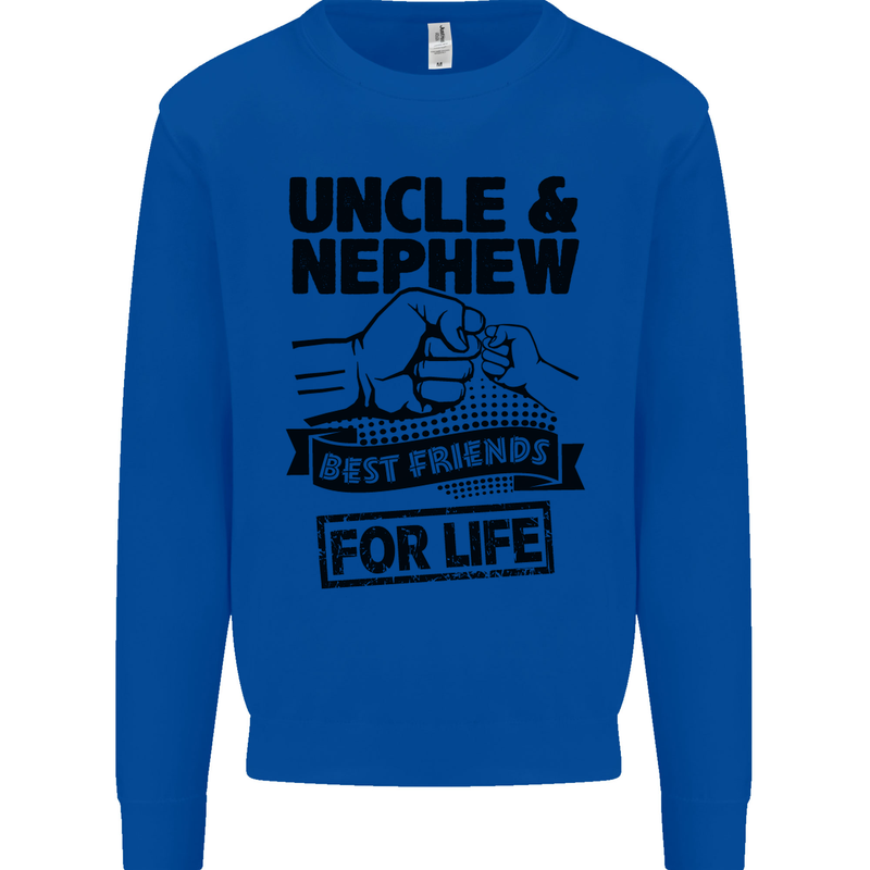 Uncle & Nephew Best Friends Uncle's Day Mens Sweatshirt Jumper Royal Blue