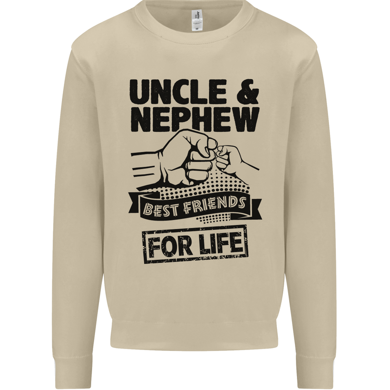 Uncle & Nephew Best Friends Uncle's Day Mens Sweatshirt Jumper Sand