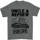 Uncle & Nephew Best Friends Uncle's Day Mens T-Shirt Cotton Gildan Charcoal