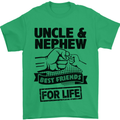 Uncle & Nephew Best Friends Uncle's Day Mens T-Shirt Cotton Gildan Irish Green