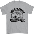 Uncle & Nephew Best Friends Uncle's Day Mens T-Shirt Cotton Gildan Sports Grey