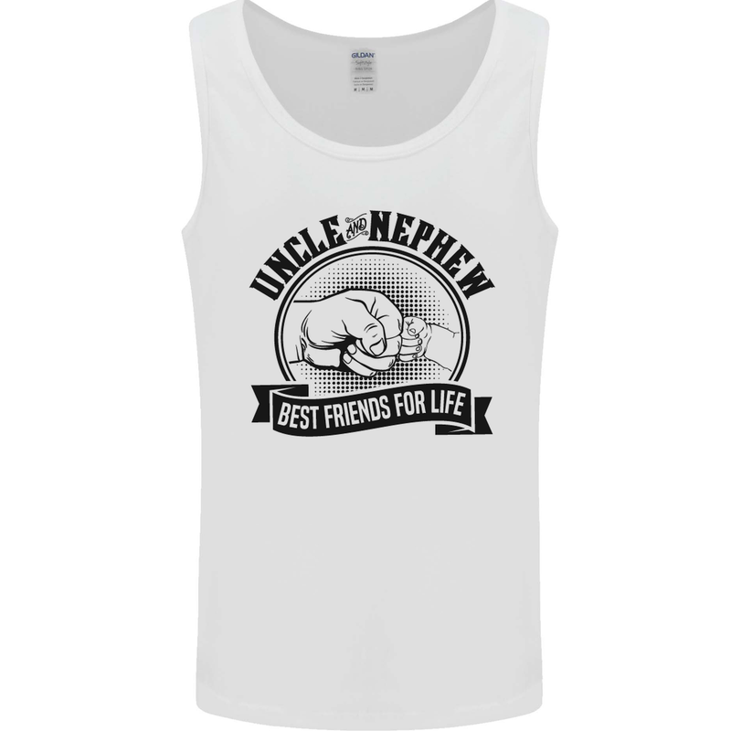 Uncle & Nephew Best Friends Uncle's Day Mens Vest Tank Top White