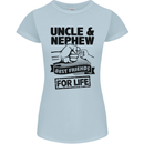 Uncle & Nephew Best Friends Uncle's Day Womens Petite Cut T-Shirt Light Blue