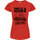 Uncle & Nephew Best Friends Uncle's Day Womens Petite Cut T-Shirt Red
