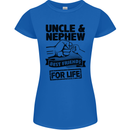 Uncle & Nephew Best Friends Uncle's Day Womens Petite Cut T-Shirt Royal Blue