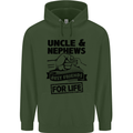 Uncle & Nephews Best Friends Day Funny Childrens Kids Hoodie Forest Green