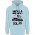 Uncle & Nephews Best Friends Day Funny Childrens Kids Hoodie Light Blue