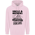 Uncle & Nephews Best Friends Day Funny Childrens Kids Hoodie Light Pink