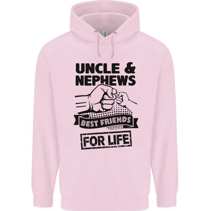 Uncle & Nephews Best Friends Day Funny Childrens Kids Hoodie Light Pink
