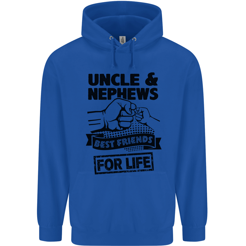 Uncle & Nephews Best Friends Day Funny Childrens Kids Hoodie Royal Blue