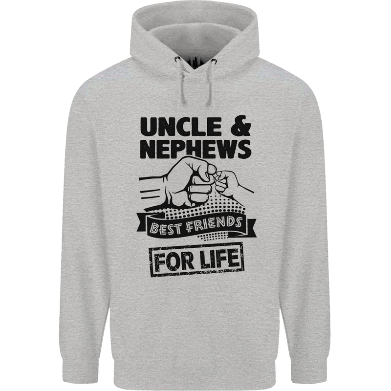Uncle & Nephews Best Friends Day Funny Childrens Kids Hoodie Sports Grey